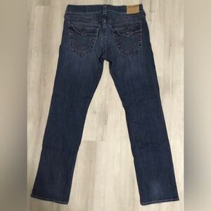 TRUE RELIGION “Ricky”Relaxed Straight Dark Wash Denim Men’s Jeans Size 34